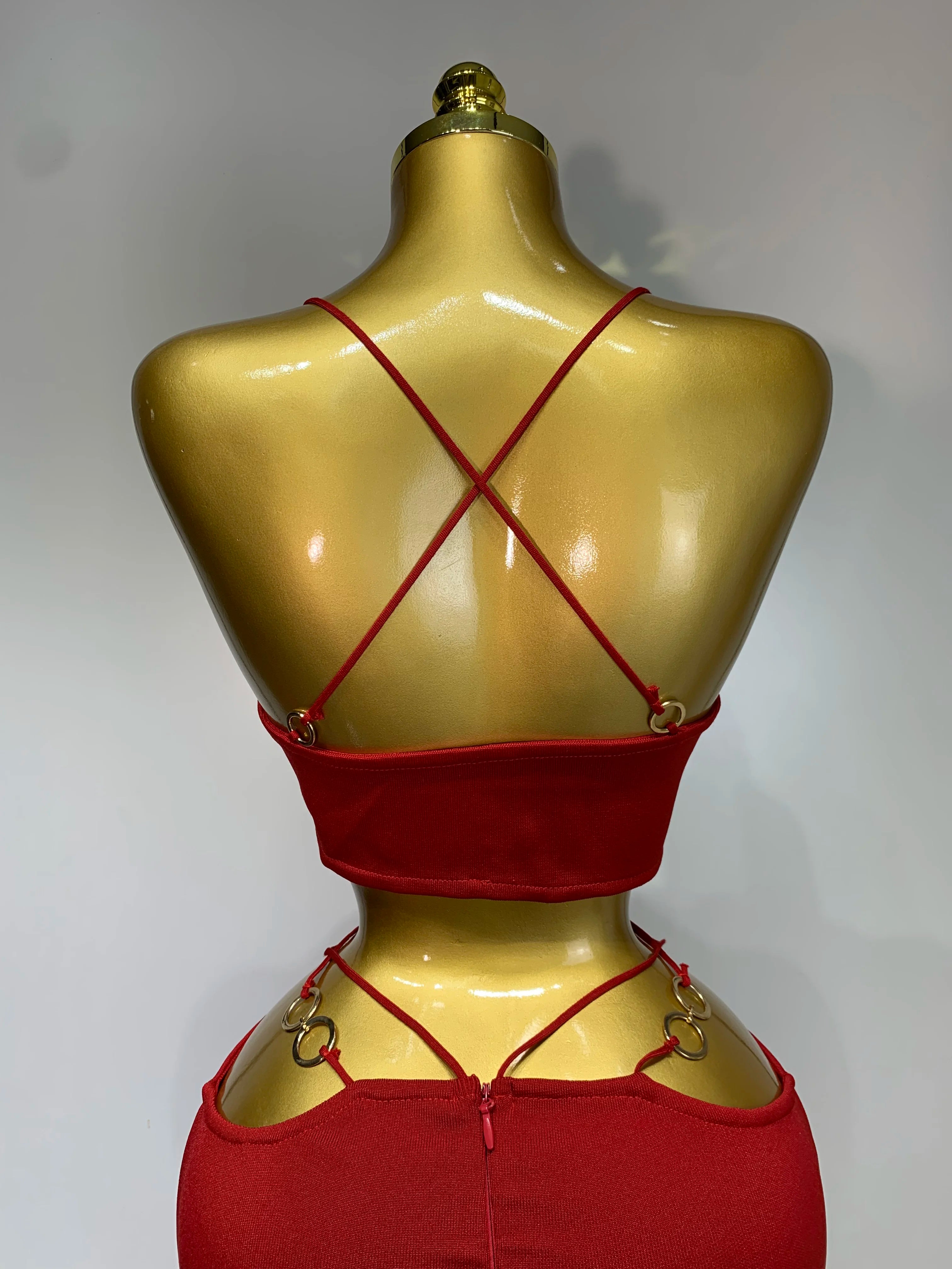 Women Sleeveless Sexy Halter Hollow Out Black Red Bodycon Long Bandage Dress 2025 Celebate Elegant Luxury Birthday Club Dress