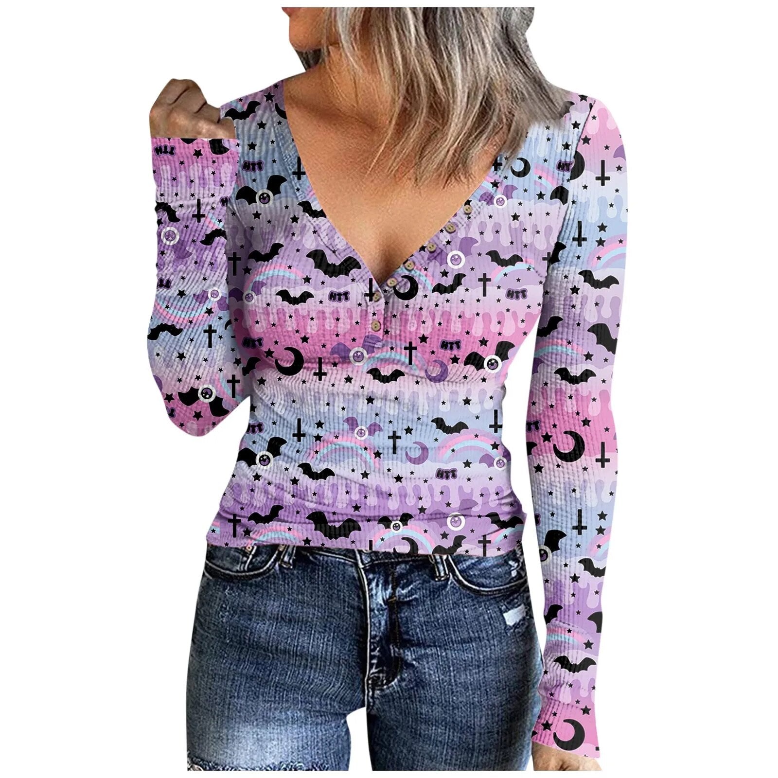 Oversized Hoodie Elegant V Neck Women Pullover Winter 2024 Casual Long Sleeves Halloween Women Sweatshirts Худи Оверсайз