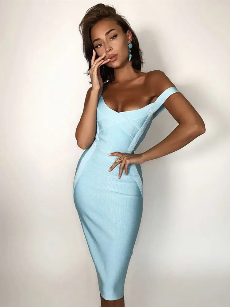 Women Sleeveless Rayon Bandage Dress Celebrity Elegant Green Purple Pink Bodycon Cocktail Party Dress Vestidos