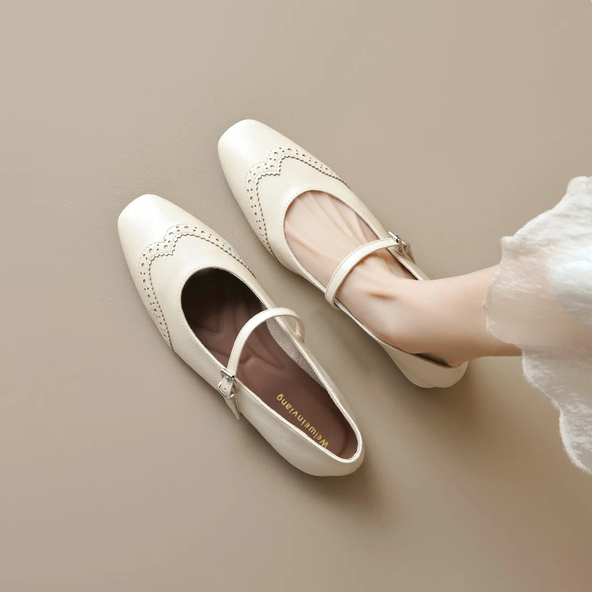 New spring women's shoes Fashionable design Marie-Jane shoes Women's casual high heels and boat shoes Office and party wear