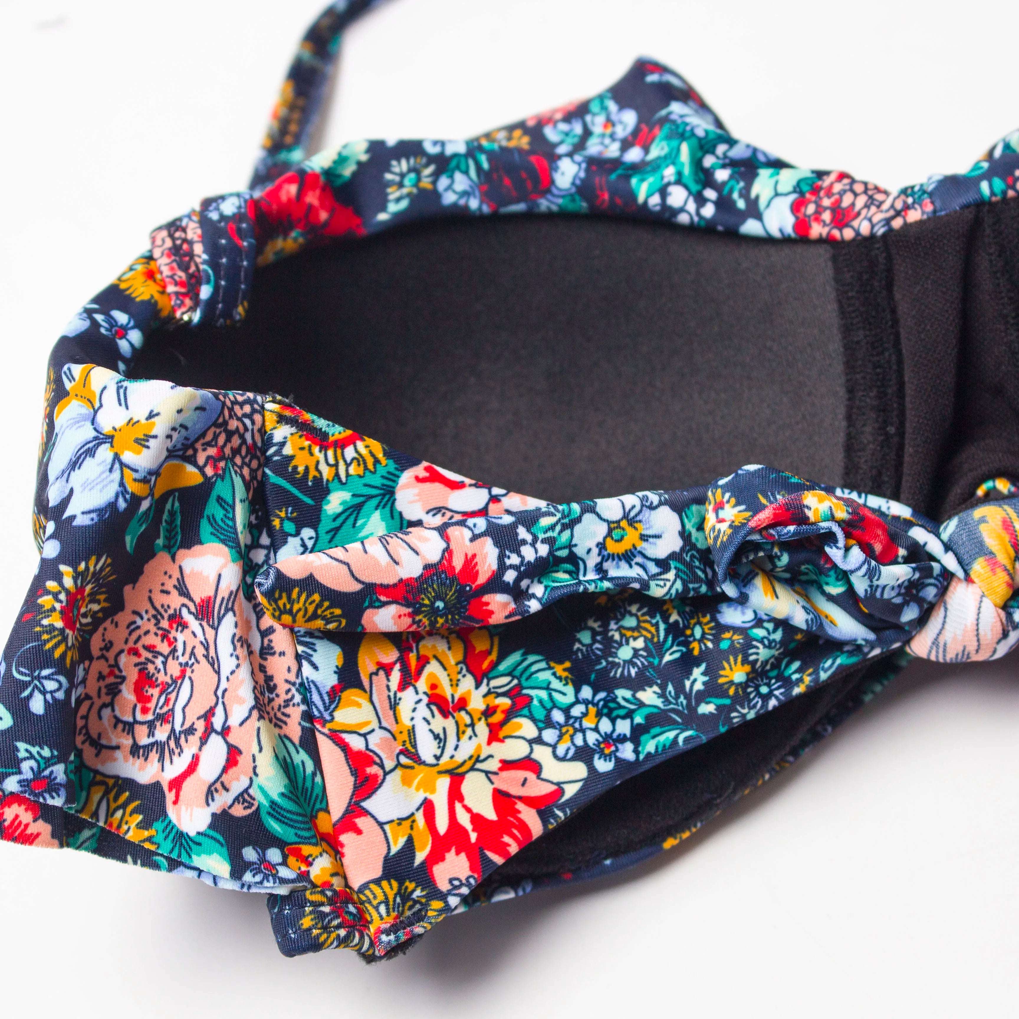 Falbala Print Bikinis Women Mujer Sexy Bandage Biquinis Halter Girls Push Up Swimsuit Swimwear Summer Beach Bathing Suit