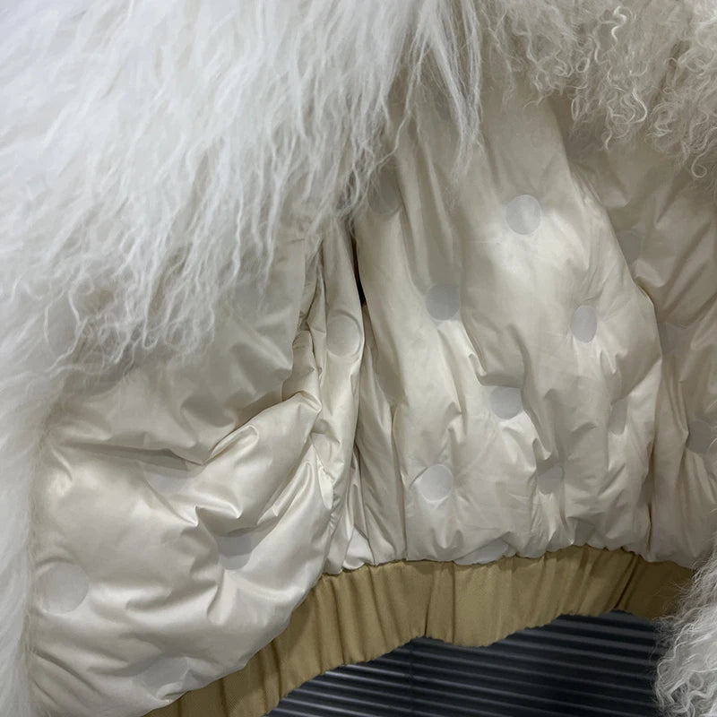 Autumn Winter New Style Casual Versatile Fur Collar Long Sleeve Simple Fashionable Trendy Women's Warm Jacket 11A07906