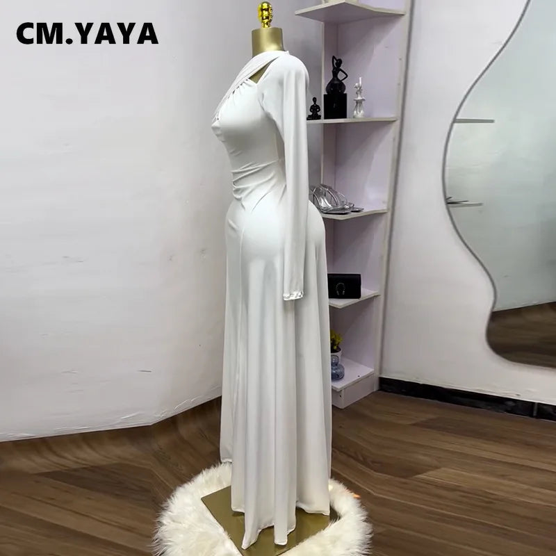 2025 Summer Women O-neck Long Sleeve Mermaid Maxi Dress Birthday Beach Sexy Night Party Club Long Dresses