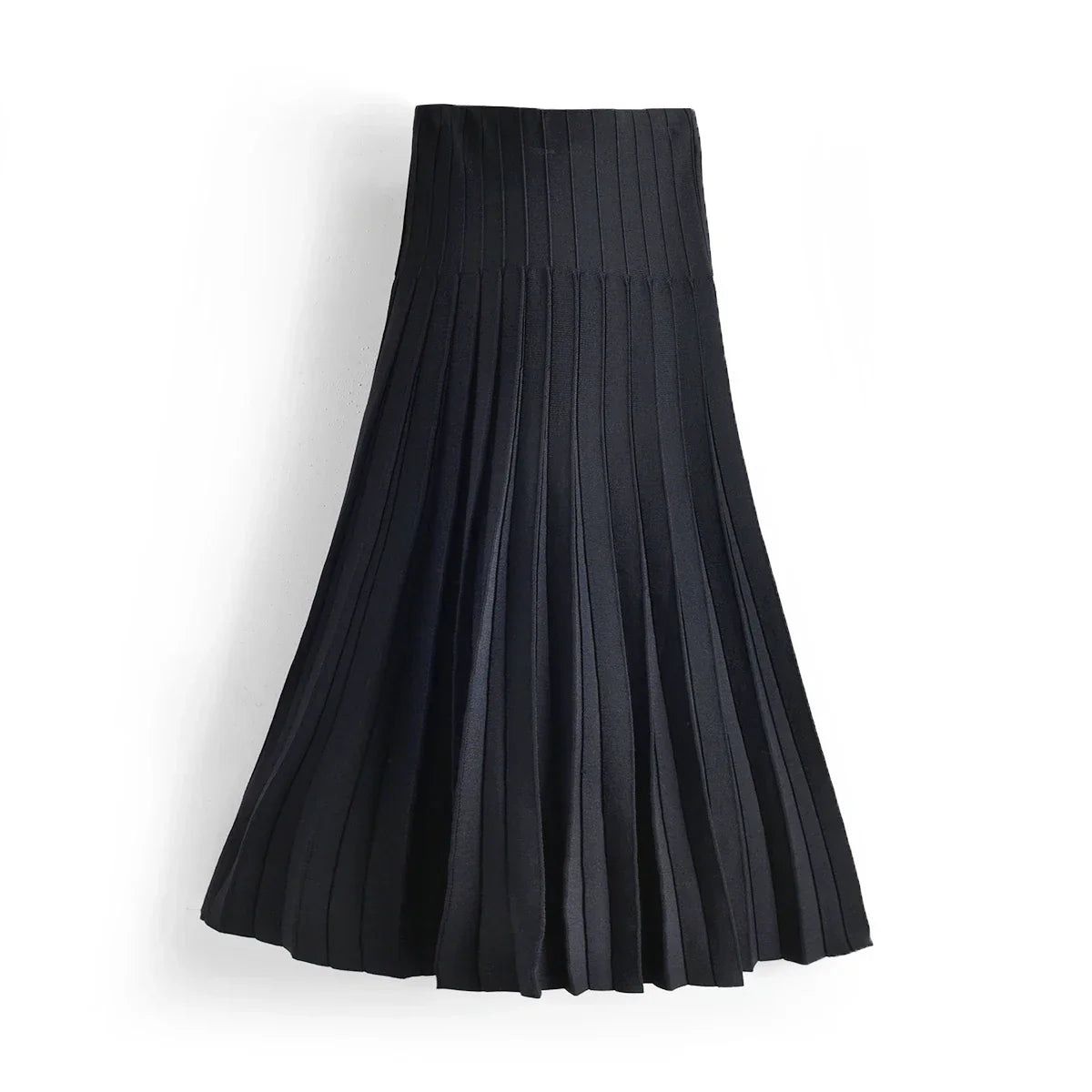 Women Maxi Skirts Female Knitted Long Dress Solid Color Knitting Skirt XS-3XL Plus Size Woman Autumn Winter Skirts Maxi Black