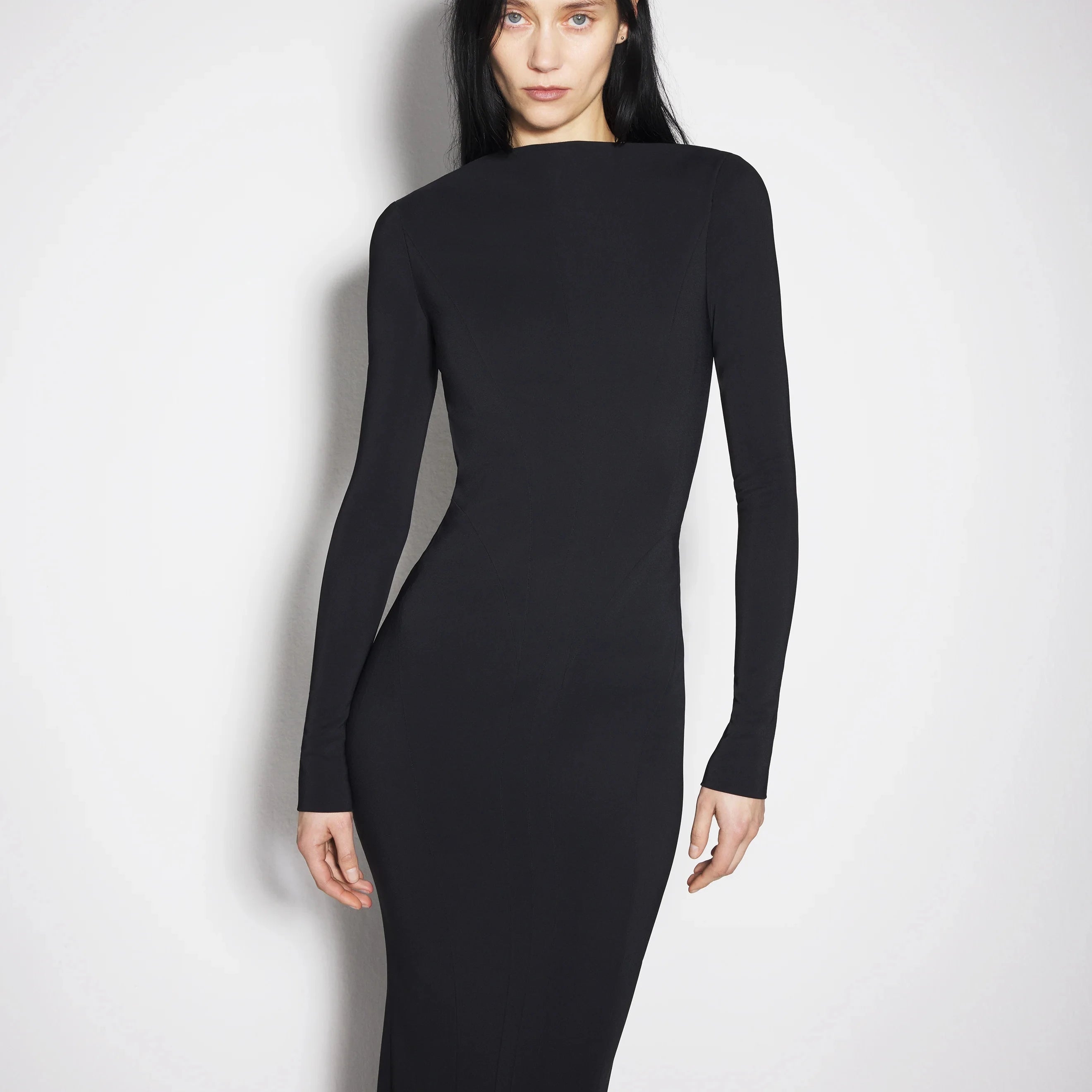 Elegant Evening Party Dress Women Long Sleeve Sexy Backless Bodycon Long Maxi Dress 2025 New Style Red Carpet Outfit