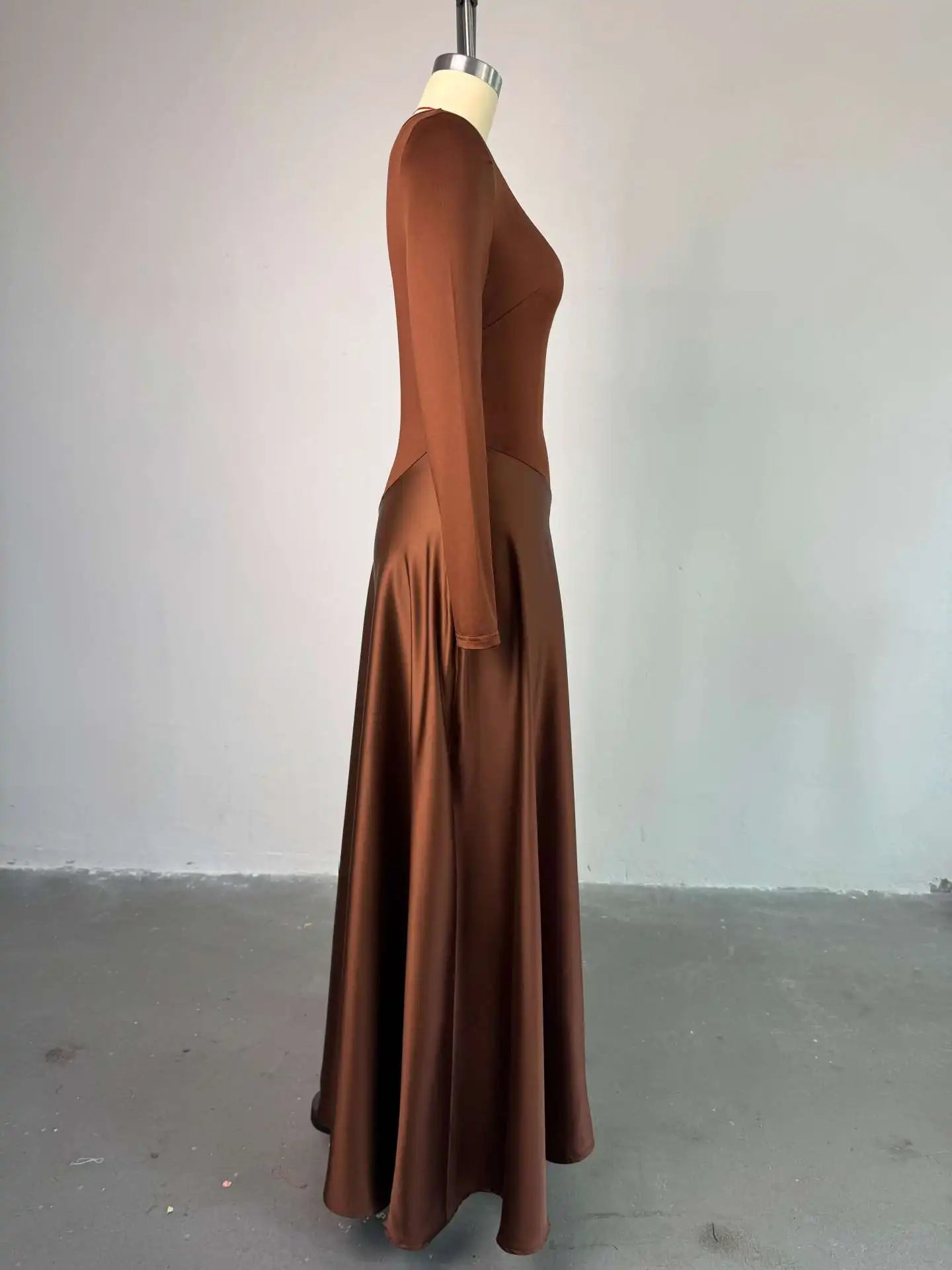 Women One Shoulder Full Sleeve Maxi Long Dress 2025 Summer Patchwork Vintage Birthday Sexy Club Party Evening Dresses