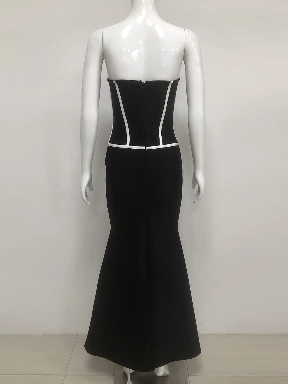 Sexy Off Shoulder 3D Flowers Bandage Mermaid Dresses Womens Strapless Evening Party Formal Long Dress Birthday Prom Vestidos