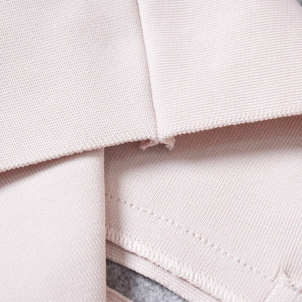 HQBORY Sexy Nude Beige Bandage Skirts Midi 2023 Women Summer Red Split Party Skirt Bodycon High Waist Office Lady Skirt