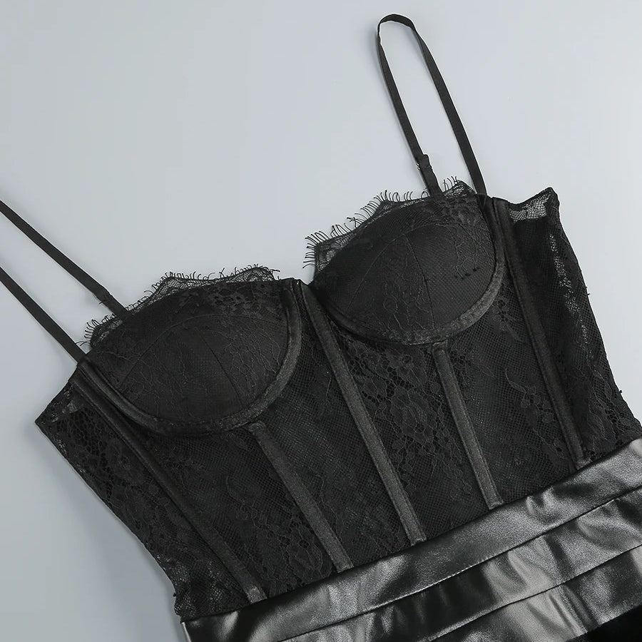 2025 New Black Women Sexy Strap Lace Fashion Bodycon Long Maxi Dress Celebrate Birthday Vacation Cocktail Outfit Vestido