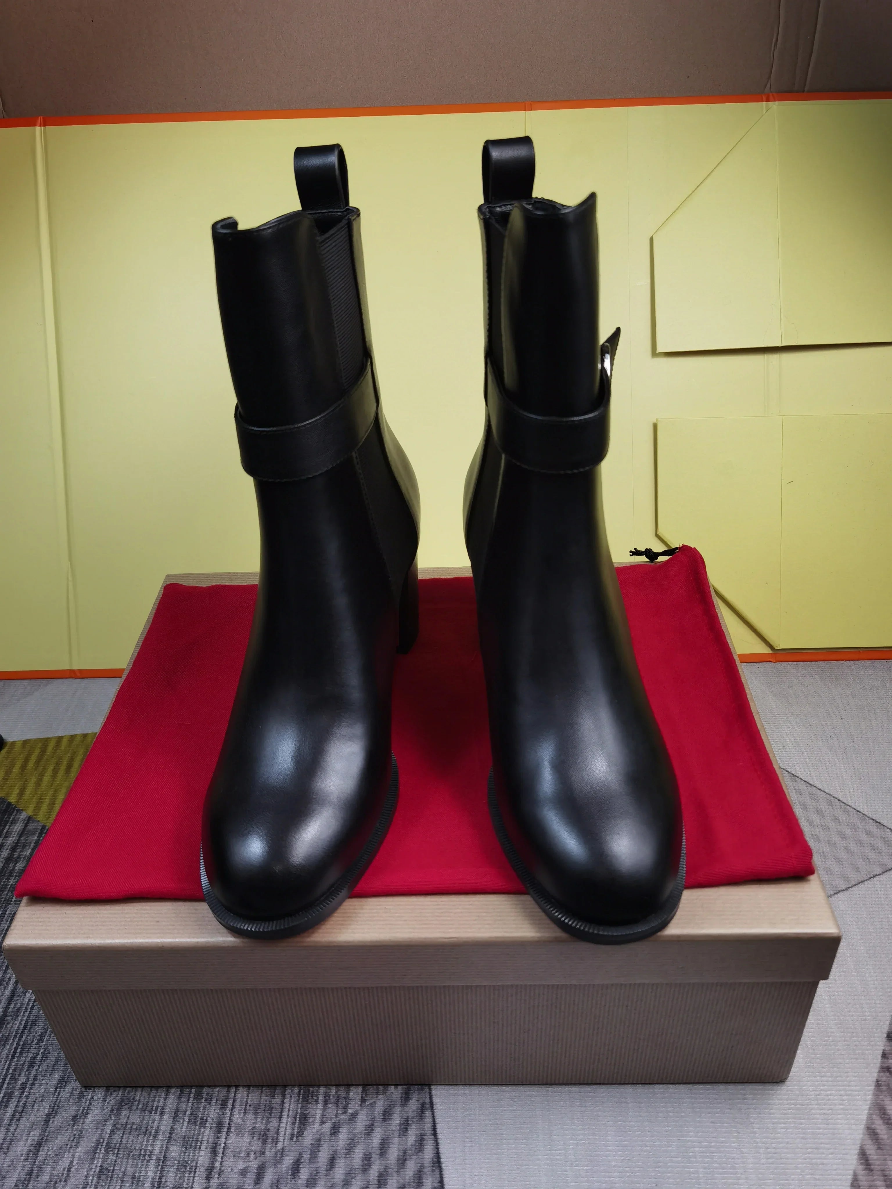 new designer GPBD women's casual high heels luxury genuine leather red bottom shoes top fashion boots 4