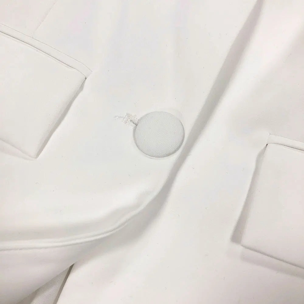 2025 Elegant Women Office OL Blazer Polo Collar Long Sleeve Slim Fit Single breasted Stereoscopic Water Diamond Flower Suit Coat