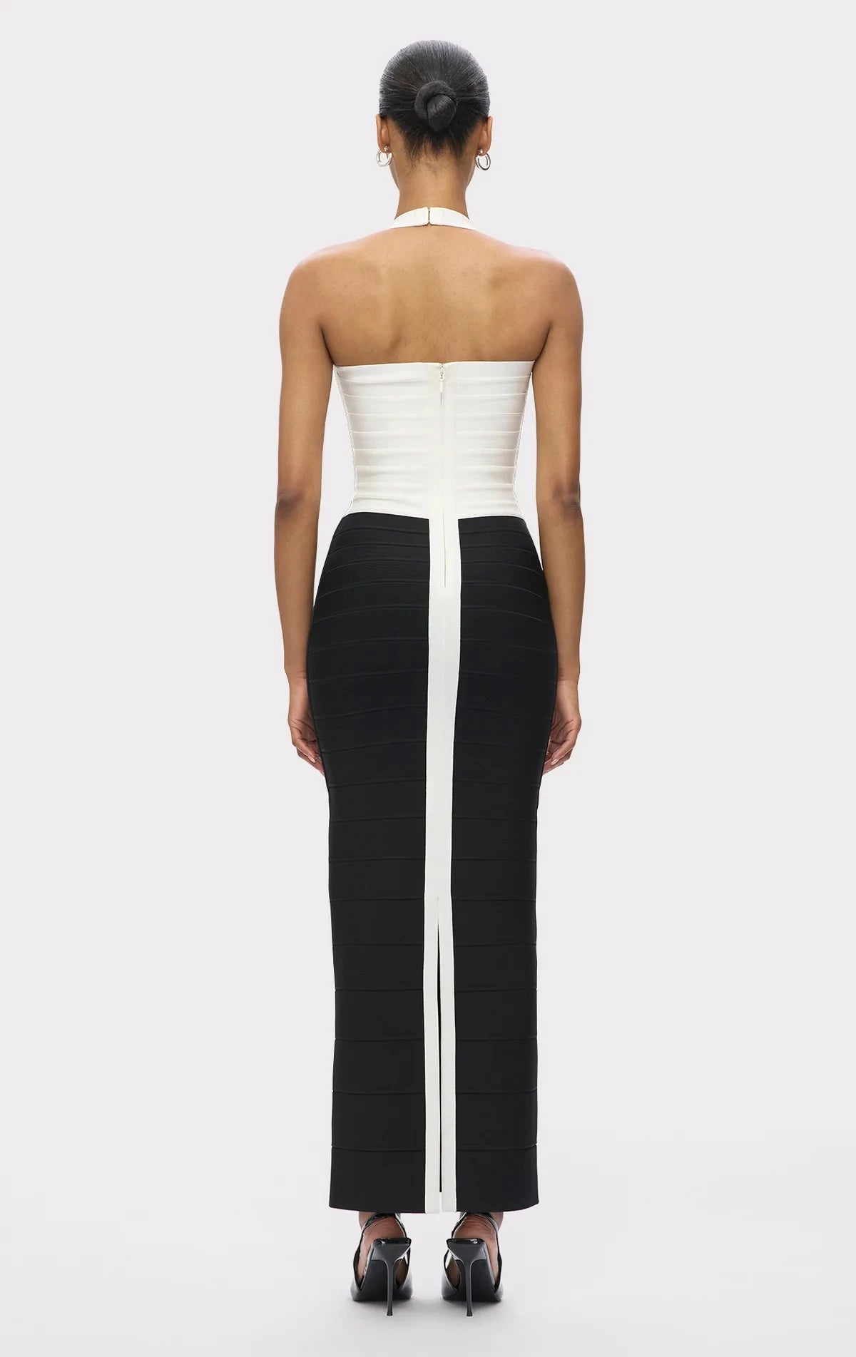 Women Sexy Halter Off the Shoulder Bodycon Long Bandage Dress Celebrate Evening Party Office Lady Cocktail Dress