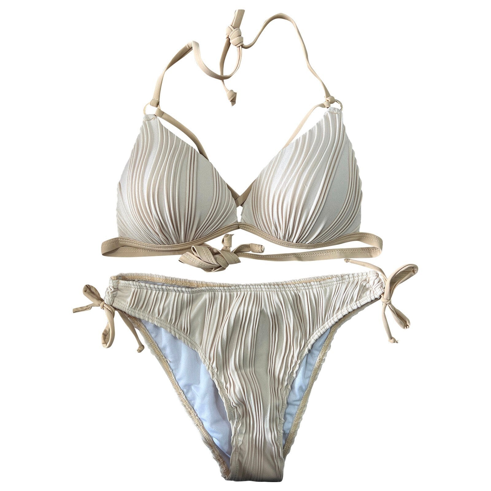 Plus Size Bikini Sexy Bra Set Swimsuit Push Up Bikini