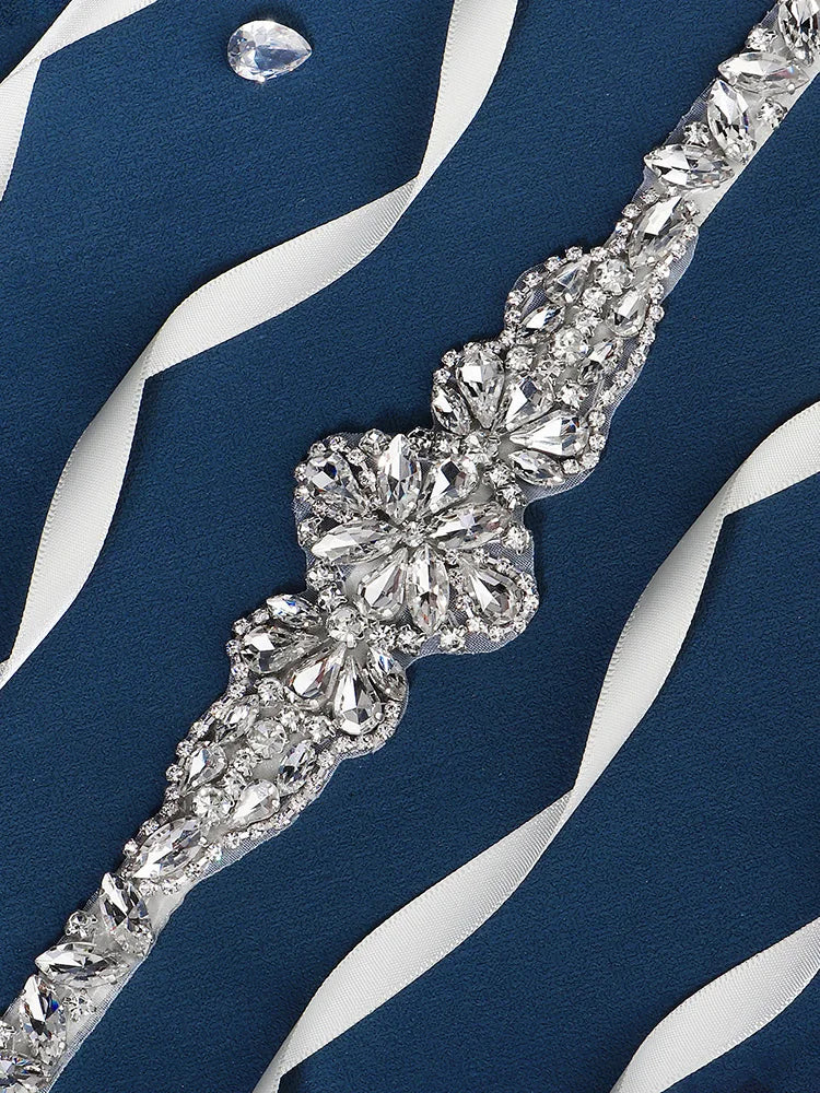 Newest Luxury Rhinestone Bridal Belt Bride Wedding Dress Accessories Party Prom Bridal Wedding Dress Belt For Women