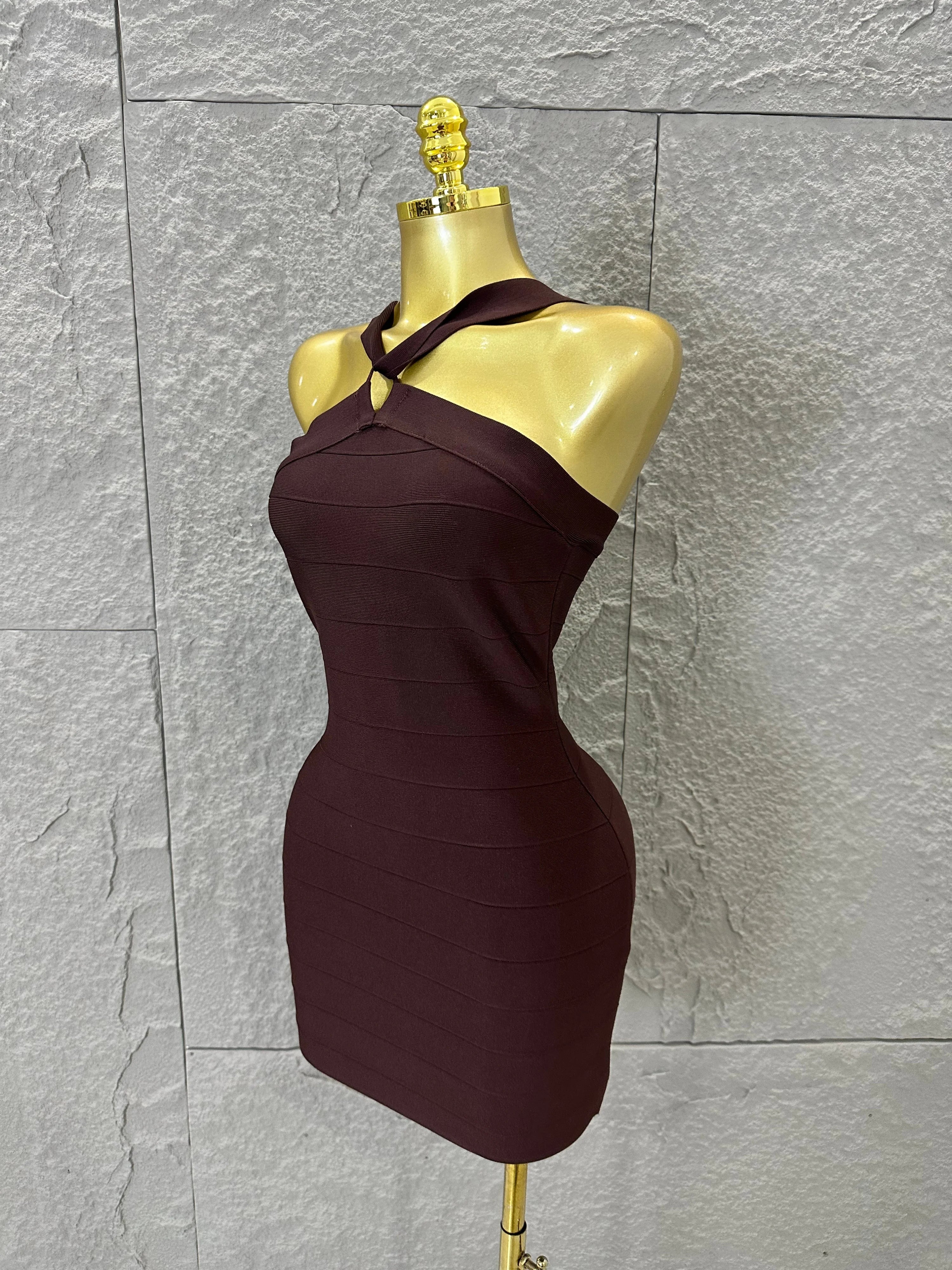 Sexy Deep V Red 3D Flower Applique Dress Slim Fit Bodycon Bandage Night Out Wedding Guest Club Cocktail Evening Party Outfit