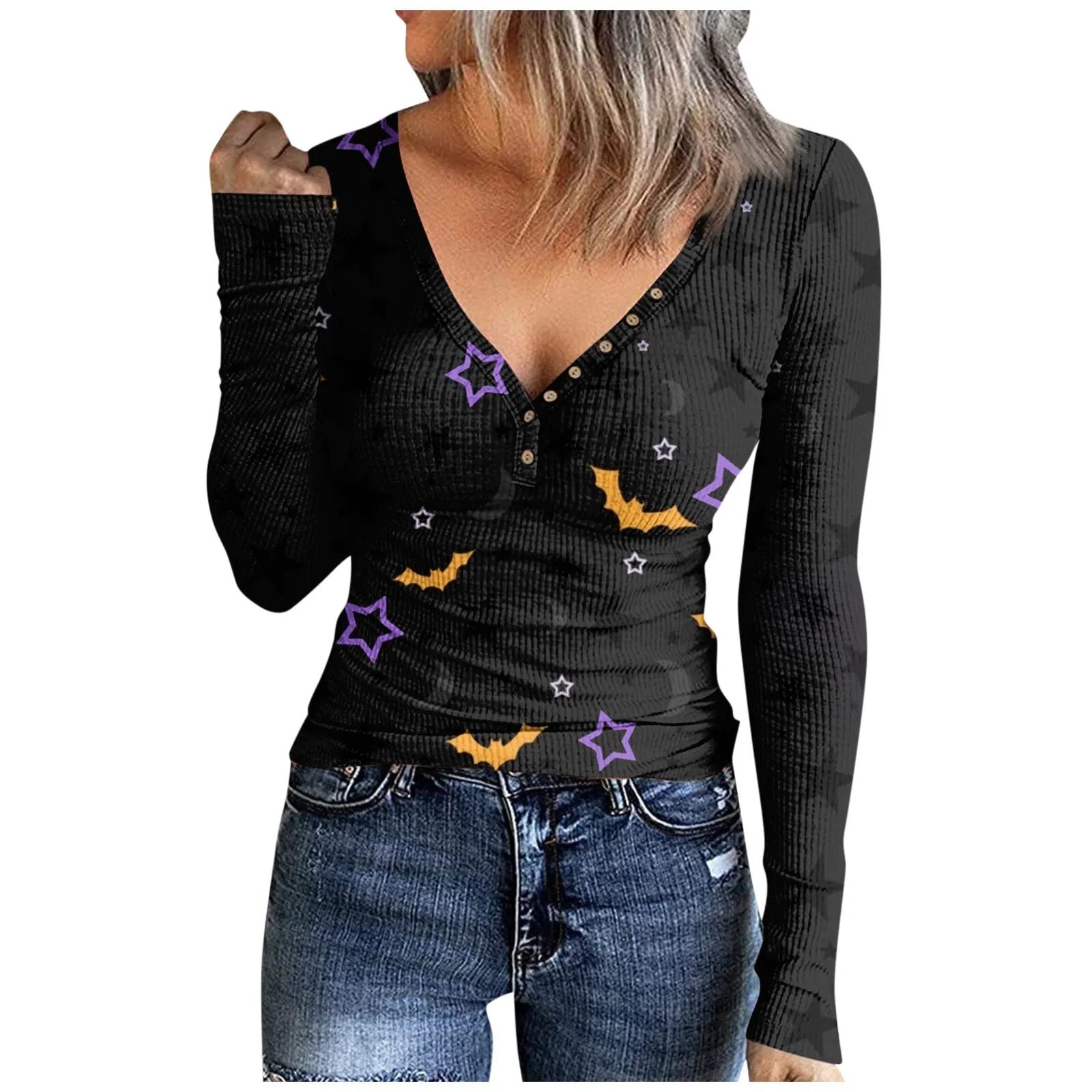 Oversized Hoodie Elegant V Neck Women Pullover Winter 2024 Casual Long Sleeves Halloween Women Sweatshirts Худи Оверсайз