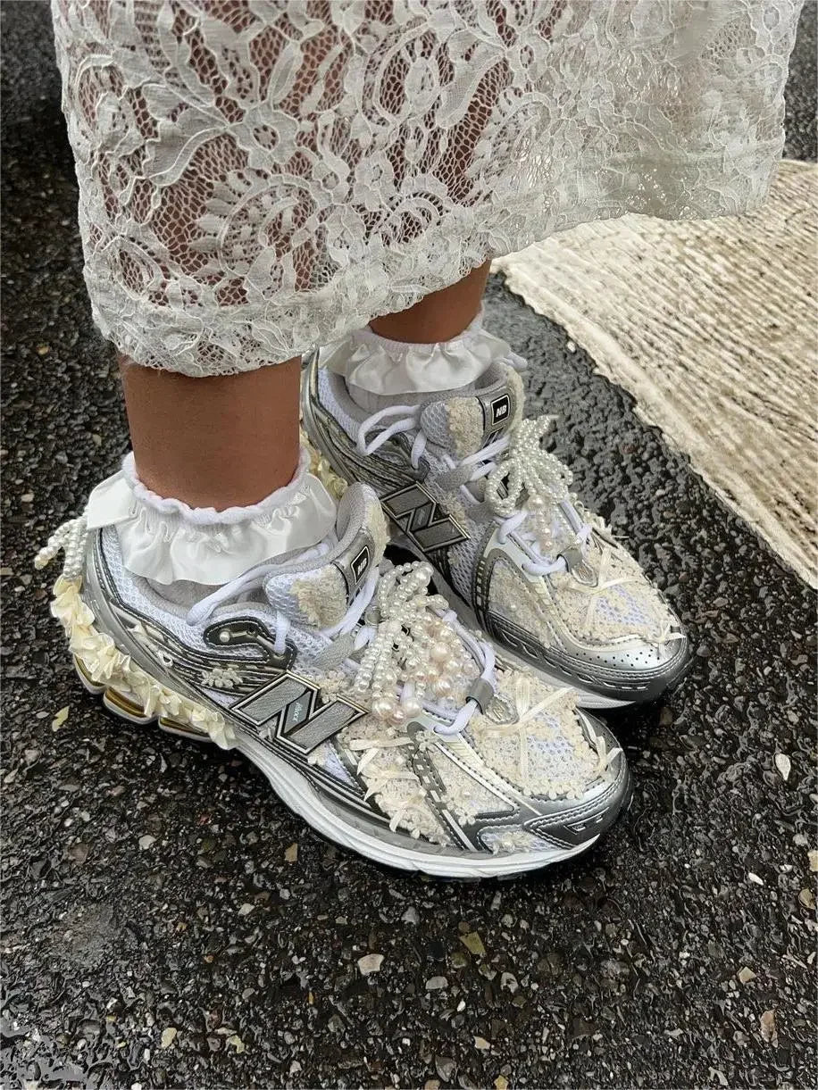 DSMTRC Woman Summer New A-Line Maxi Skirt High Waist Female Sexy Perspective White Lace Jacquard Vacation Beach Style Skirt