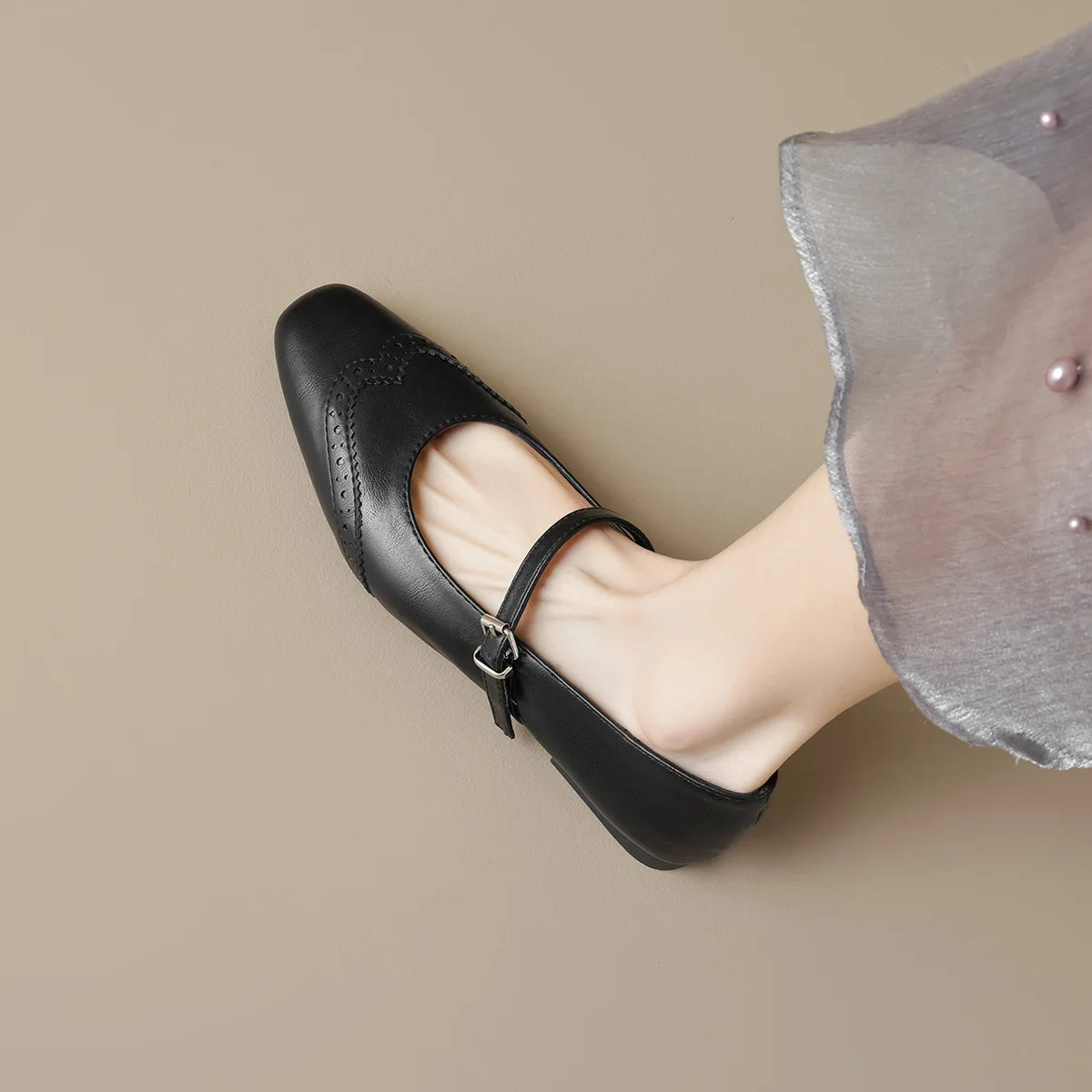 New spring women's shoes Fashionable design Marie-Jane shoes Women's casual high heels and boat shoes Office and party wear