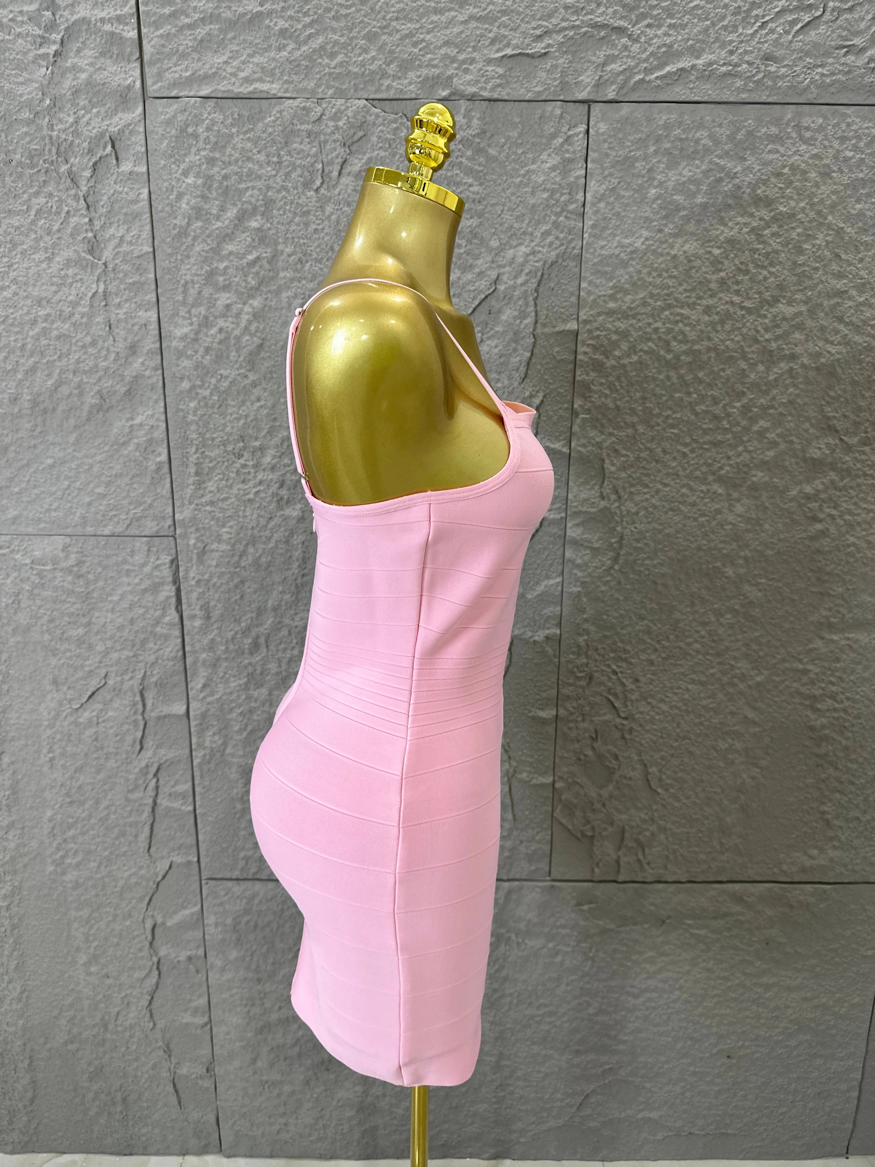 Chic Burgundy Bandage Mini Dress Women Spaghetti Strap Square Neck Bodycon Formal Event Casual Wear Costume