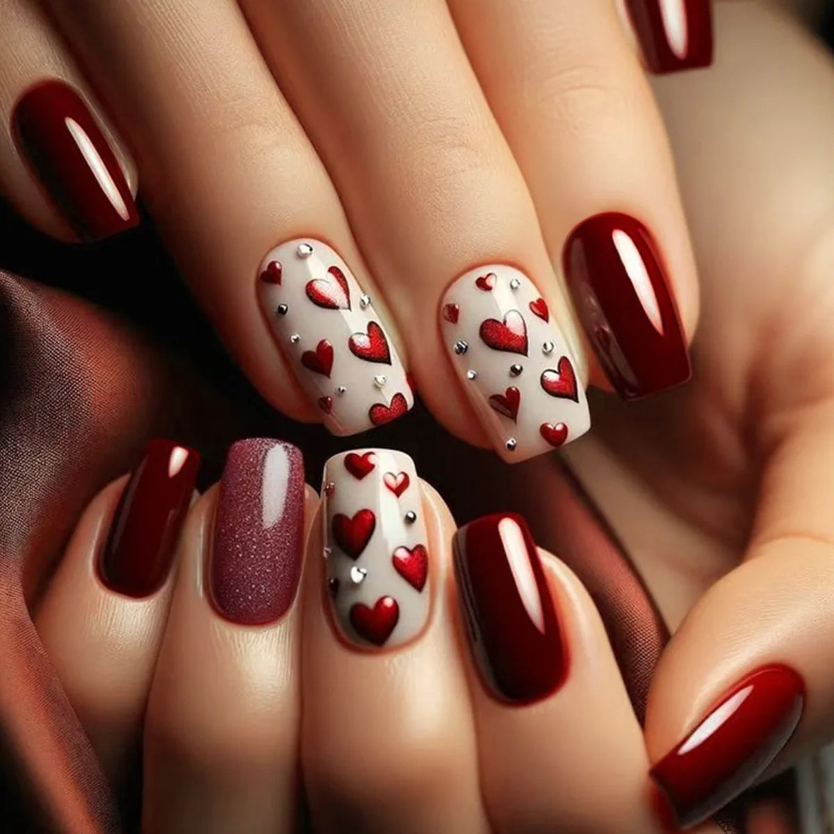 24Pcs Fashion Fake Nails Press on Long Ballet False Nails Art with Flower Design Brown Detachable Full Cover Nail Tips Manicure 3105
