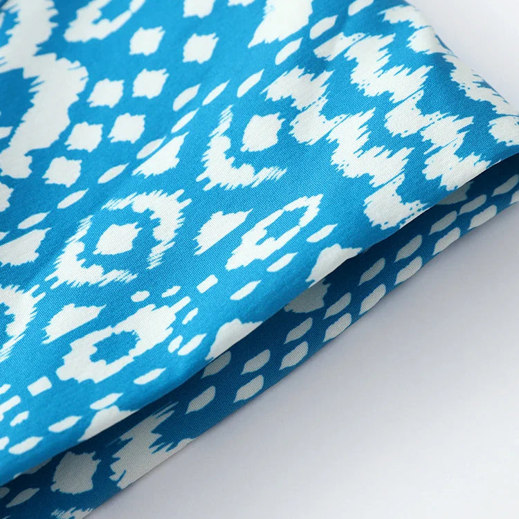 Vintage Flying Sleeve Print Dress For Women Elegant O Neck Single Breasted Pocket Robes Female Office High Street Travel Outfits