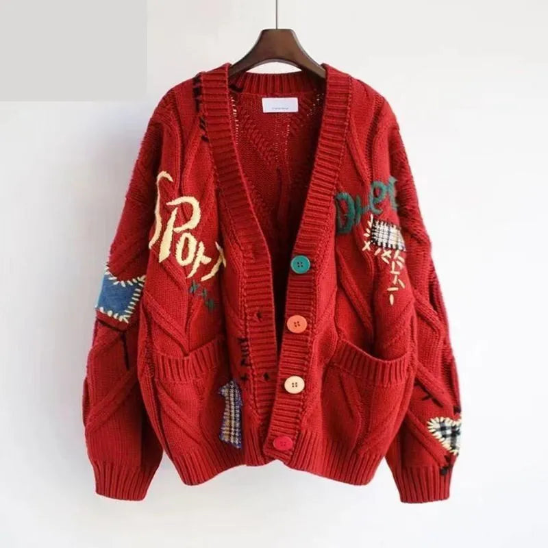 Women's 2024 Autumn/Winter New Fashion Knitted Sweater Dress Matching Set Korean Elegant Cardigan Sling Skirt Two Piece Suit Red Sweater