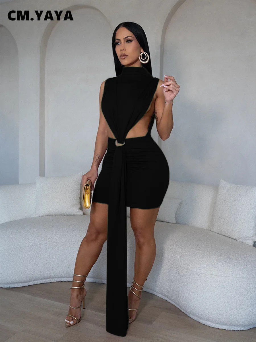 Women O-neck Ruched Stacked Bodycon Midi Mini Dress 2025 Summer Birthday Evening Party Club Vestidos Sexy Chic Dresses