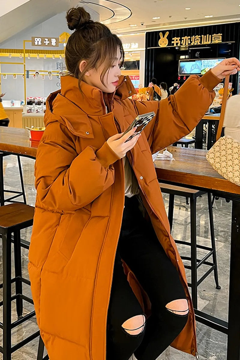 Winter and Autumn Women White Duck Down Hoodies Puffer Jackets Coats Warm Windproof Black White Coats