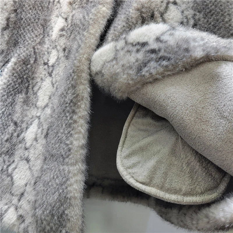 Winter New Fashion High-End Leopard Print Plush Vest For Women Loose Versatile Outerwear Waistcoat Female 11A07793