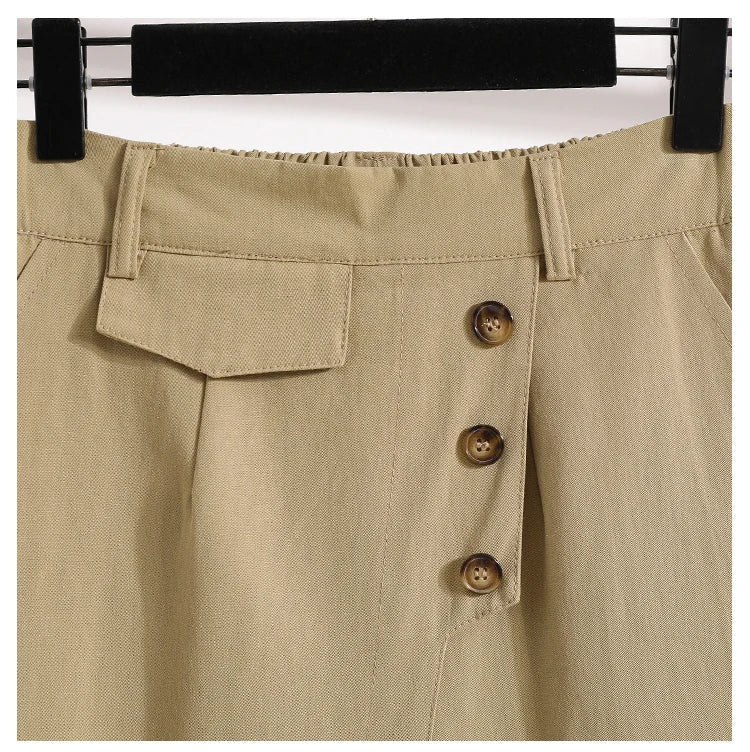 New Ladies Summer Plus Size Fashion Pants For Women Large Loose Asymmetry Shorts 3XL 4XL 5XL 6XL 7XL Clothing