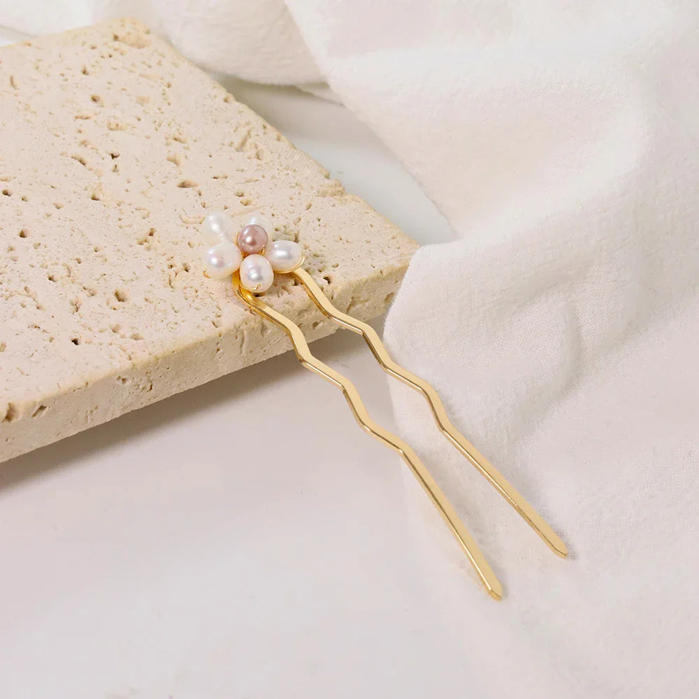 Natural Pearl Retro Hair Accessories Women Luxury Jewelry Hair Clips Flamenco Combs For Hair Girls Hair Pin Gift Gh0110 GH0115