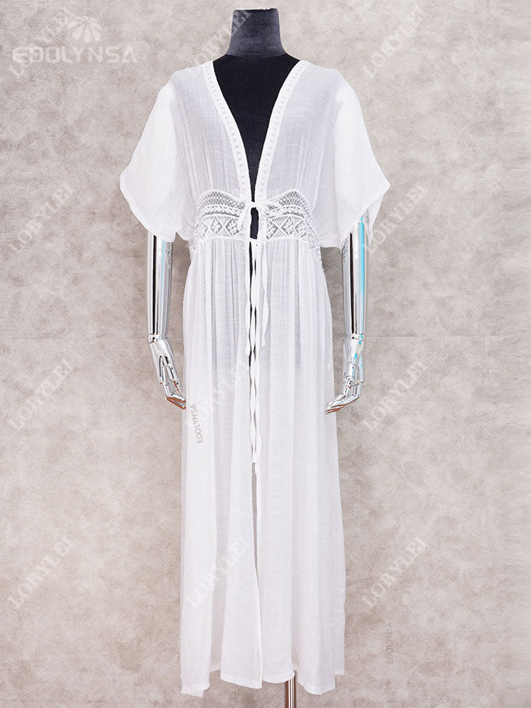 Tunics for Beach Swimsuit Cover up Swimwear Long Kaftan Beach Cover up Beachwear Pareo