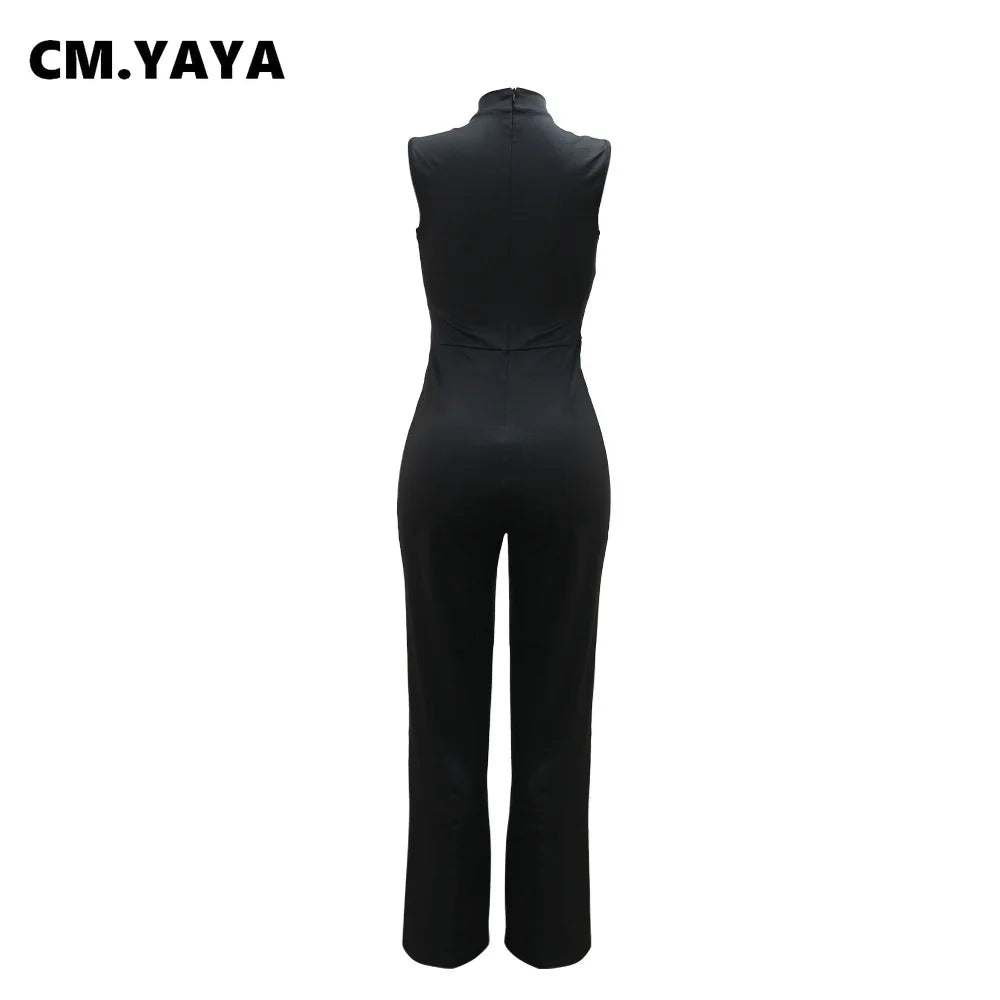 Fashion Women Sunflower Sleeveless Tank Jumpsuits 2025 Summer Street Birthday Sexy Party Outfits One Piece Suit Rompers