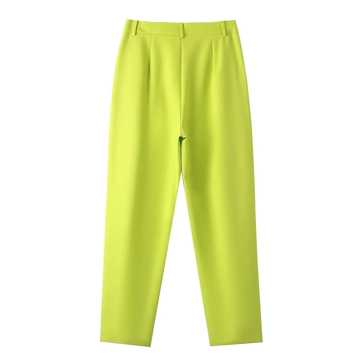 Women's Clothes Casual Green High Waist Loose Trousers Spring and Autumn Pants 2024