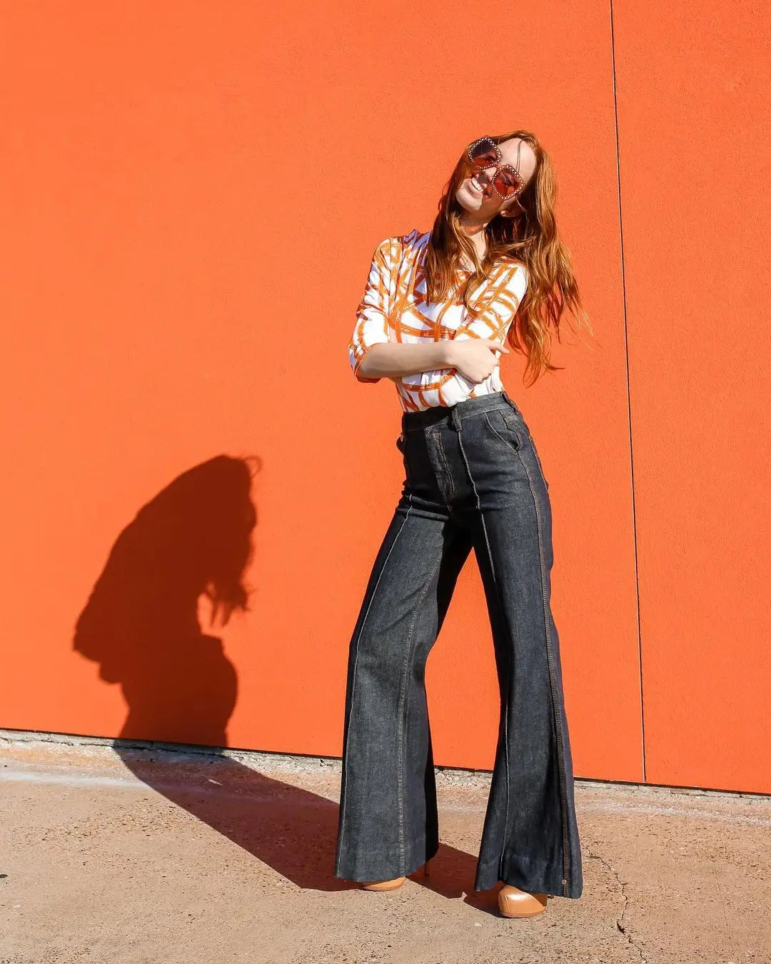 Modigirl Womens Vintage Jeans Pants Autumn Spring 20204 Fashion Bottoms Woman High-Waisted Straight Leg Denim Pants for Female