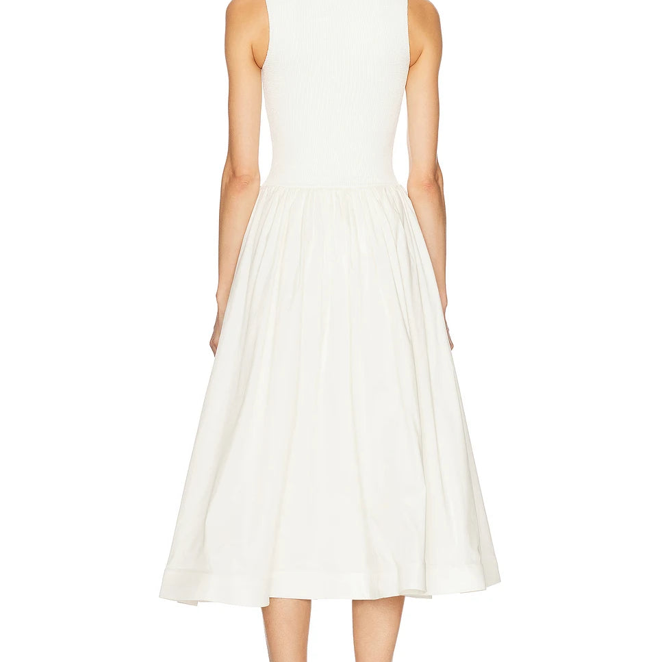 White Color Women Sleeveless Sexy O-Neck Straight Long Dress Elegant Evening Party Celebrity High Street Wear