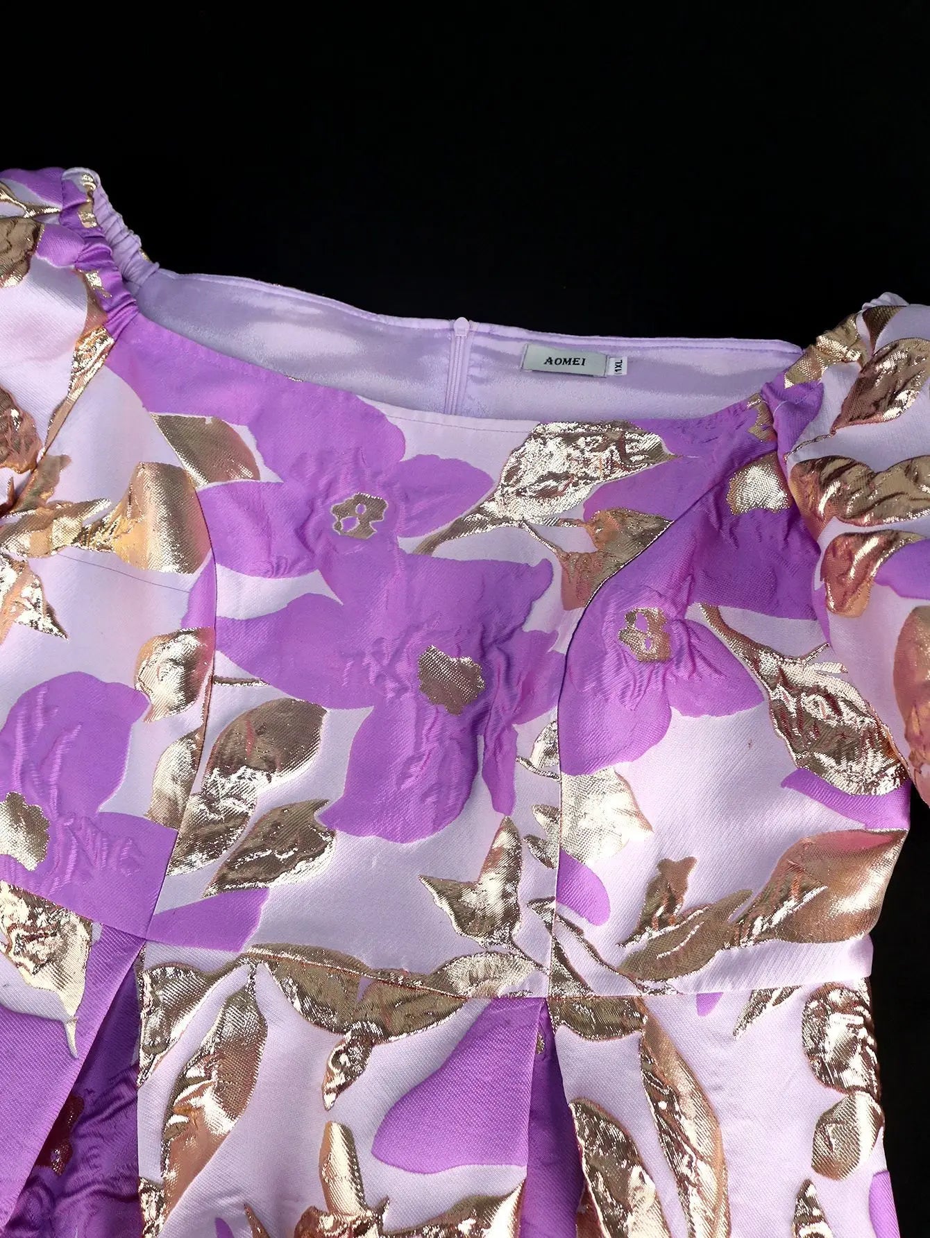 Formal Occasion Dresses Fashion Casual Jacquard Fabric A-line Skirt Autumn New Flare Sleep Printed Luxury Evening Dress 2024