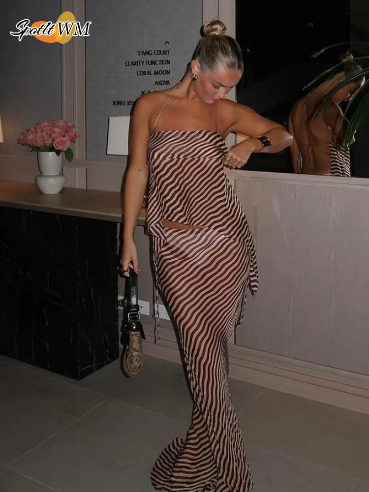 Vintage Zebra Printing Bikini Set For Women Fashion Bathing Suit Beachwear Cover Ups Suits Summer Lady Beach Vocation Wear 2025