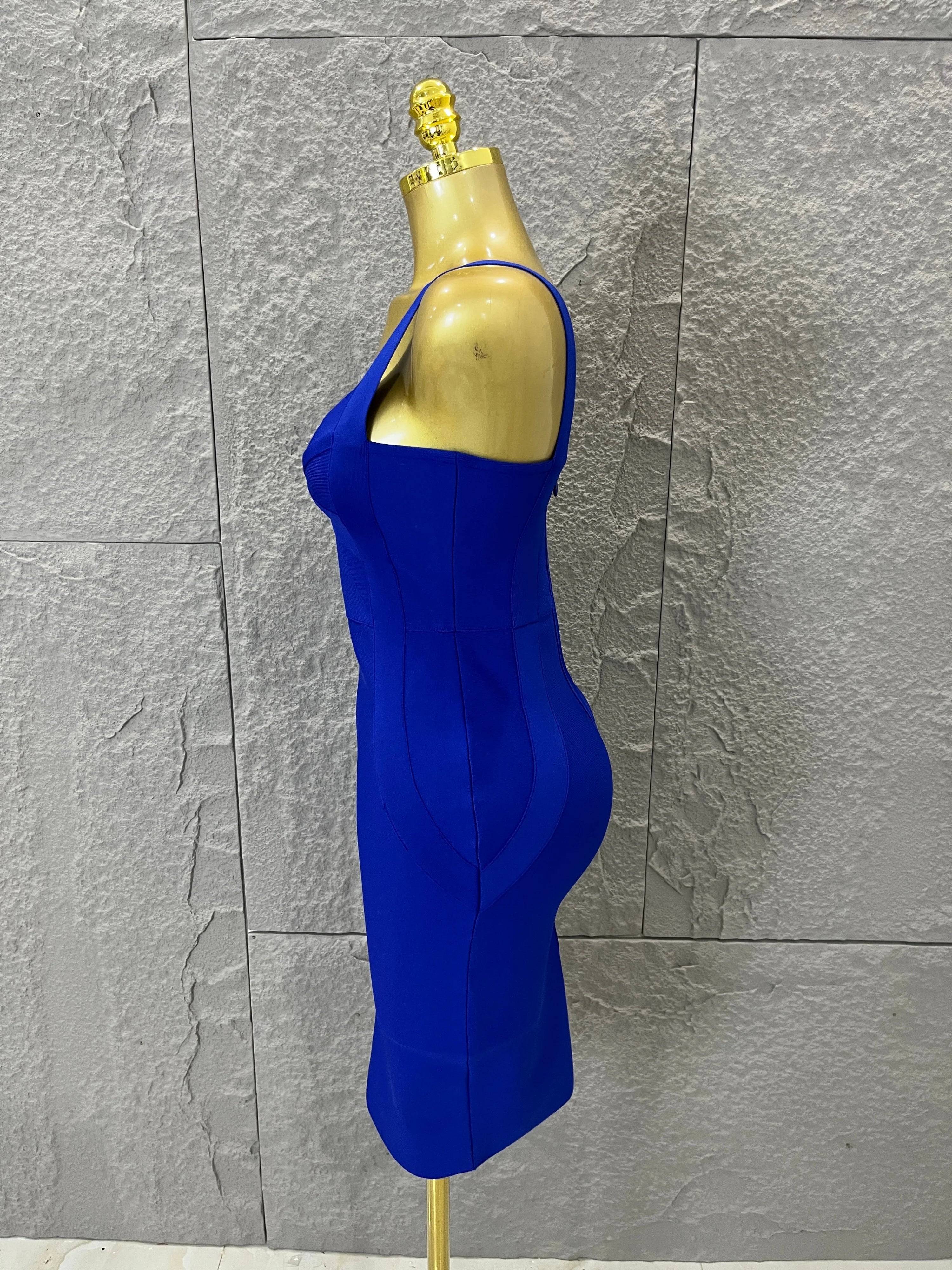 Elegant Sweetheart Neck Bandage Dress Crisscross Bust Slim Fit Midi Evening Banquet Formal Dinner Wedding Guest Cocktail Outfit