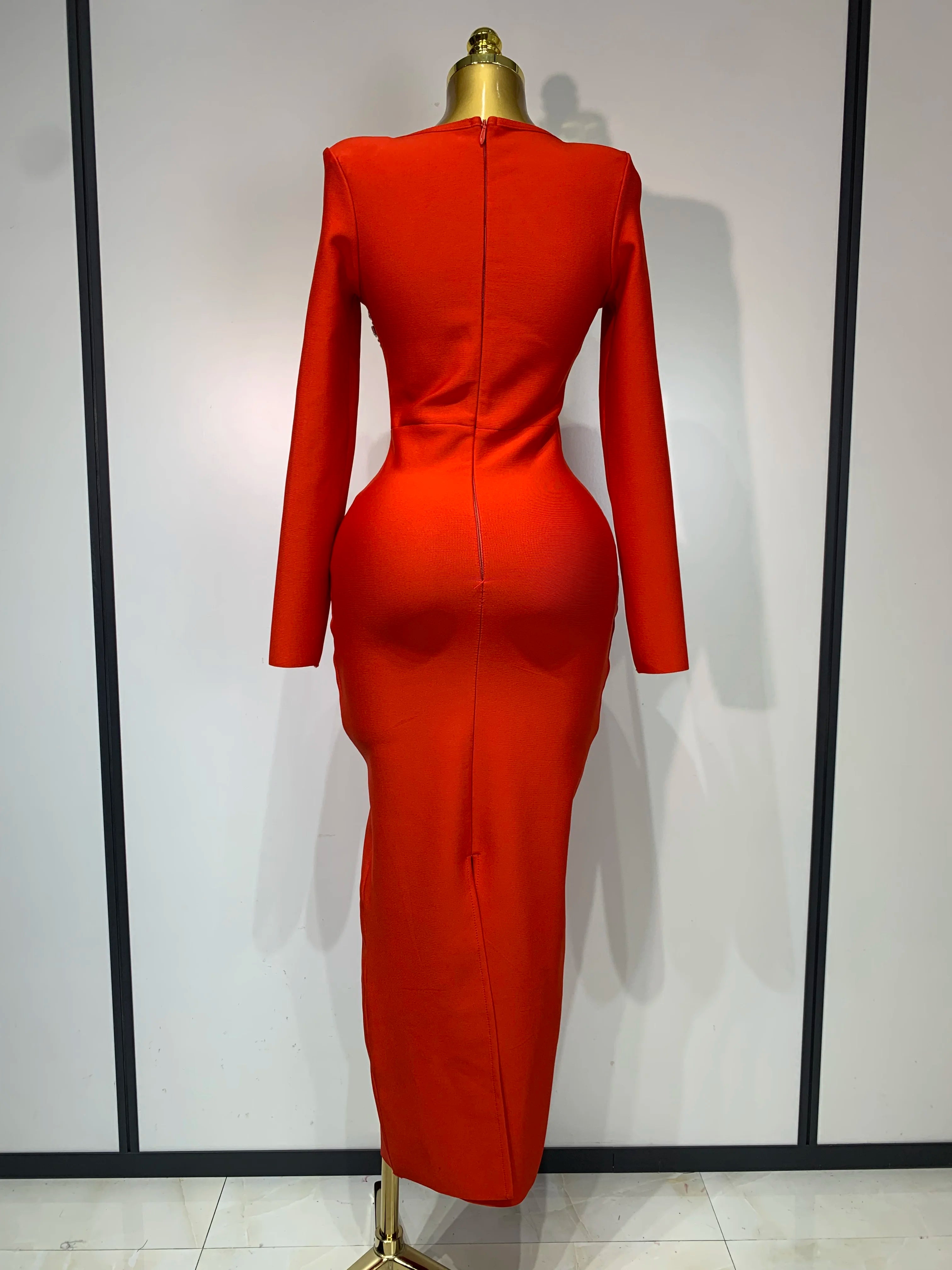 Women Sexy Luxury Sparkly Diamond Bandage Long Sleeve Bodycon Dress 2025 Celebrity Elegant Evening Club Pary Birthday Dresses