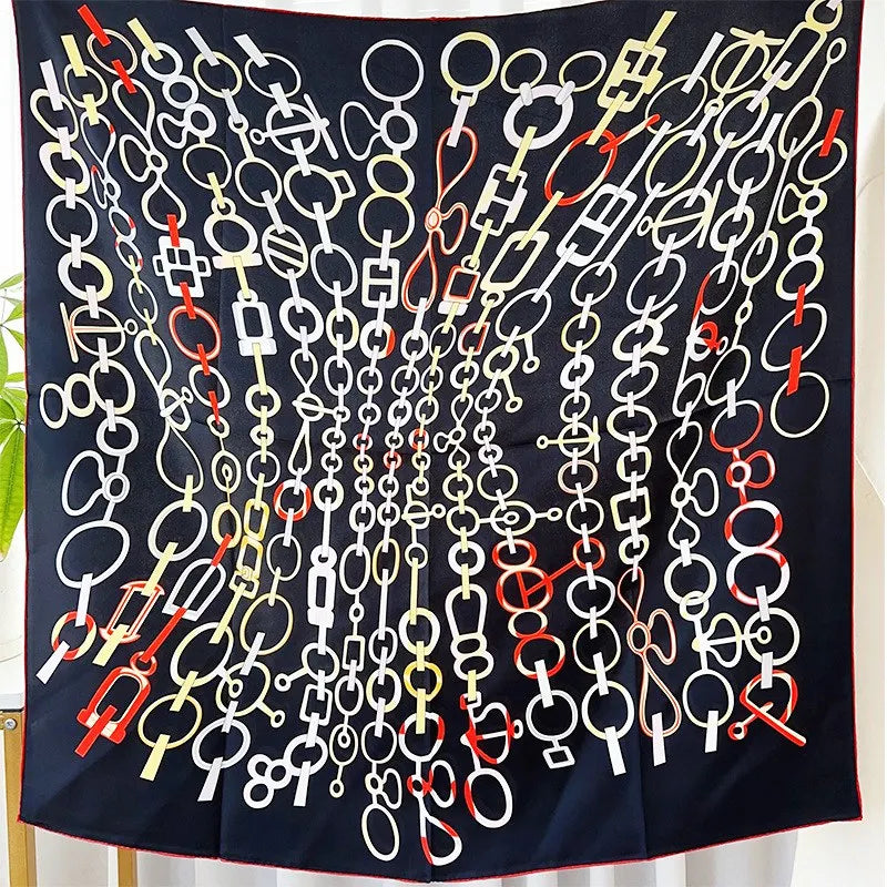 90 Silk Scarf Wraps 100% Silk Neckerchief Shawl Womens Fashion Bandana Scarf Foulard