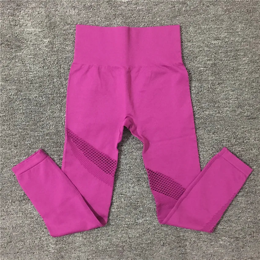 1/2Pcs Seamless Yoga Set Women Gym Sportswear Outfit Yoga Pant Leggings One Shoulder Sports Bra Workout Cloth Tracksuit purple pant