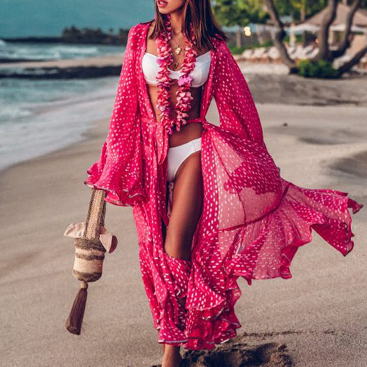 White Knitted Beach Cover up dress Tunic Long Pareos Bikinis Cover ups Swim Cover up Robe Plage Beachwear LXF390P1