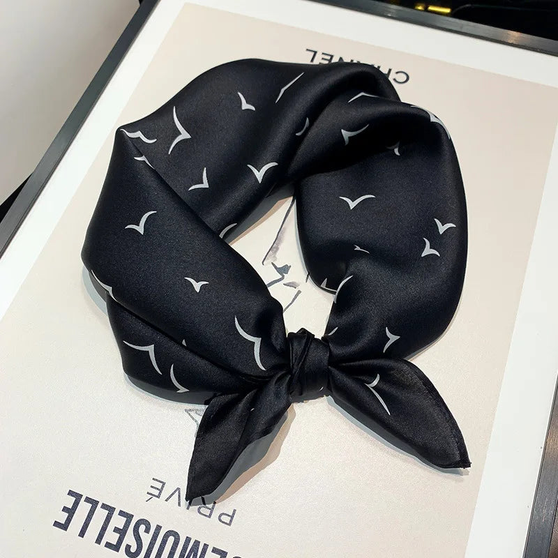 53cm Pure Silk Scarf Women Square Scarves Foulard Hairbands Lady Luxury Designer Female Bandana Neck Kerchief Ties Bandana Hijab 53cm Silk Scarf 12 53X53CM