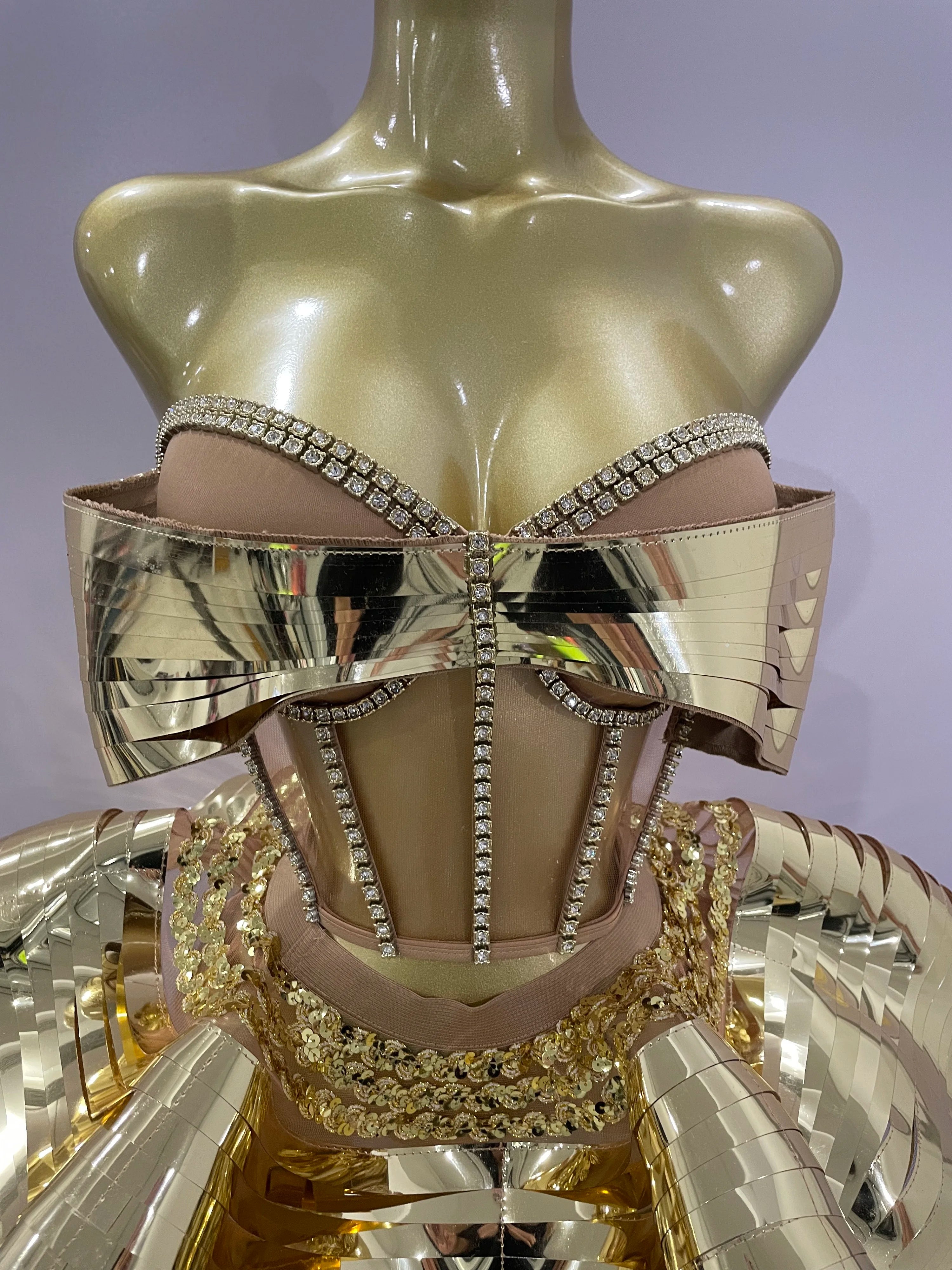 2025 Women Silver Sequins Rhinestone Sexy Backless Two Piece Set Birthday Party Club Fancy Outfit Stage Performance Costume