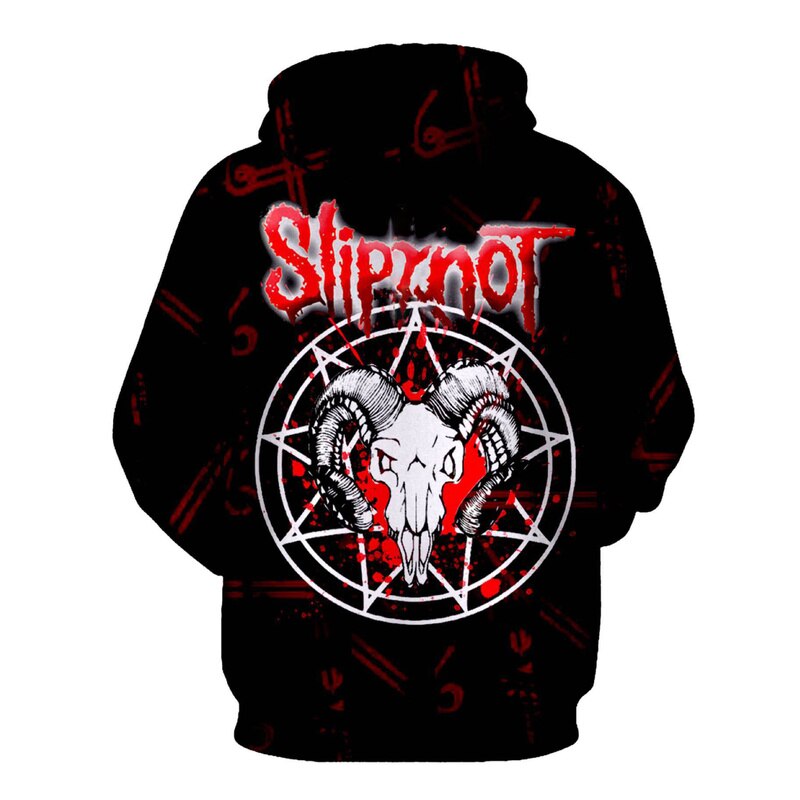 Slipknots Cosplay Costume à capuche impression 3D printemps automne veste à capuche pull sweat Halloween manteau hauts pour homme et femme