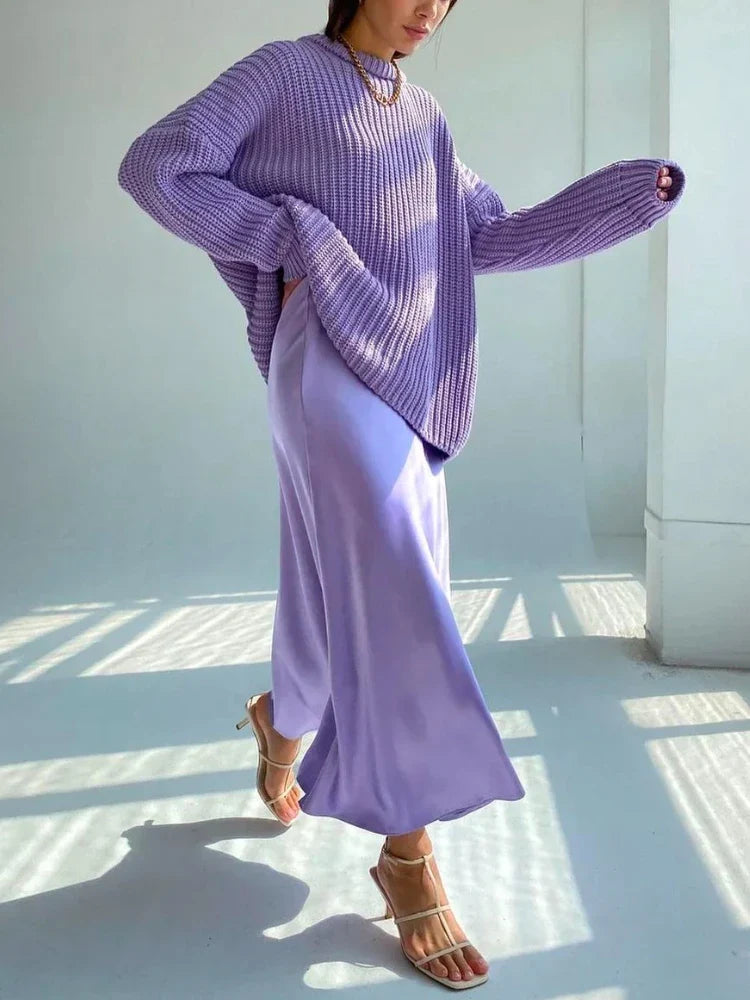 Acetic Satin Fishtail Skirt Woman Korean Fashion Elastic High Waist Skirts for Women Spring/summer New Slim Long Dresses