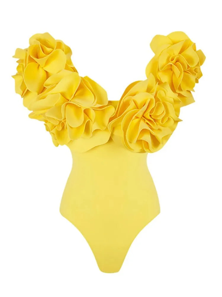 Solid Patchwork Appliques Jumpsuit For Women Slash Neck Sleeveless High Waist Slimming Jumpsuits Female Fashion New