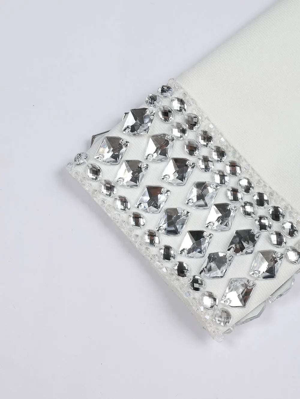 2025 Women's Light Luxury Nail Bead Bandage Short Skirt Set O-neck Long Sleeve Short cardigan Coat+Mini Skirt Two Piece Set