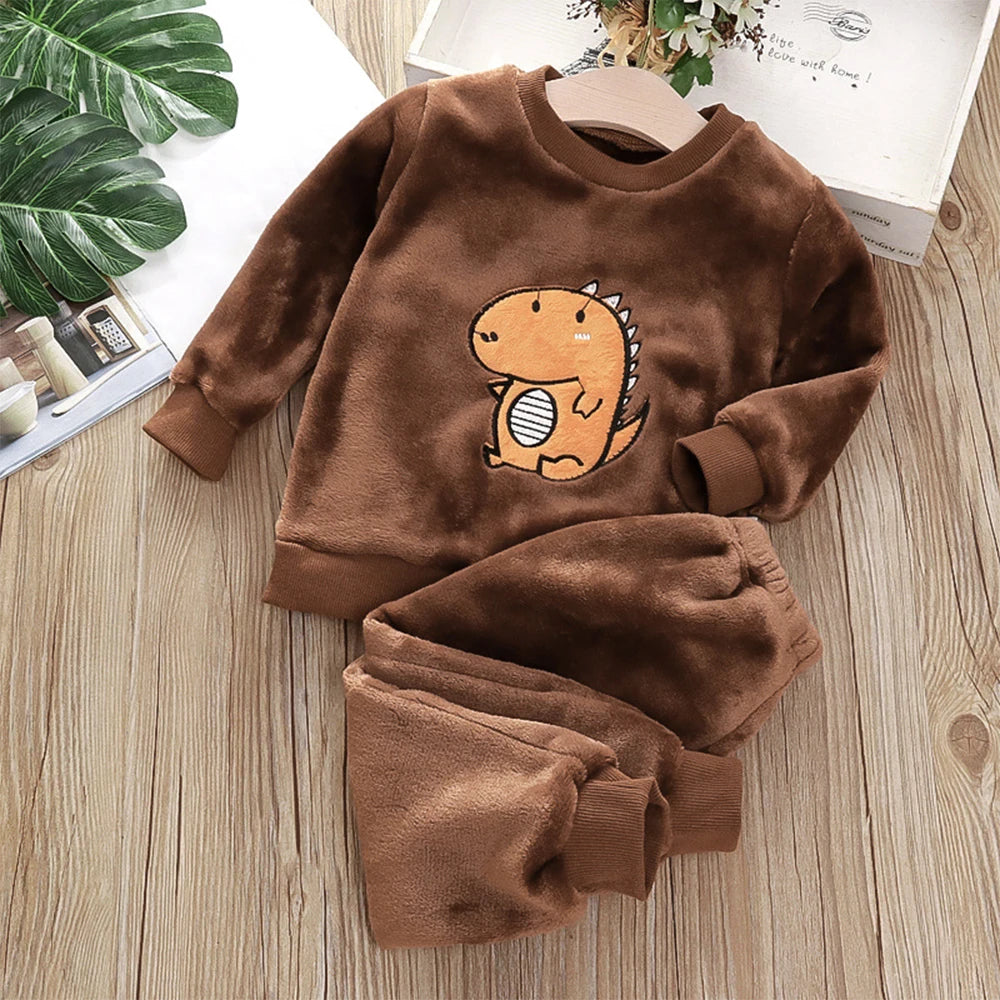 Spring and Autumn Girls Long Sleeve Hoodie Bell Bottoms Two-piece Childrens Fashion Small Casual Sports Suit AZ4232P